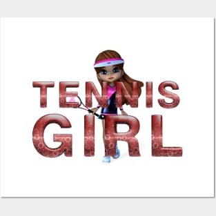 Tennis Girl Posters and Art